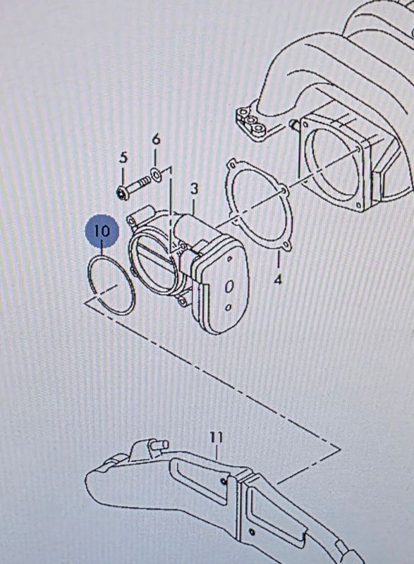 Dichtring Drosselklappe Silikon MVQ70