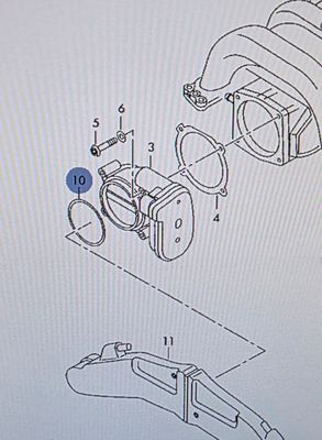 Dichtring Drosselklappe Silikon MVQ70