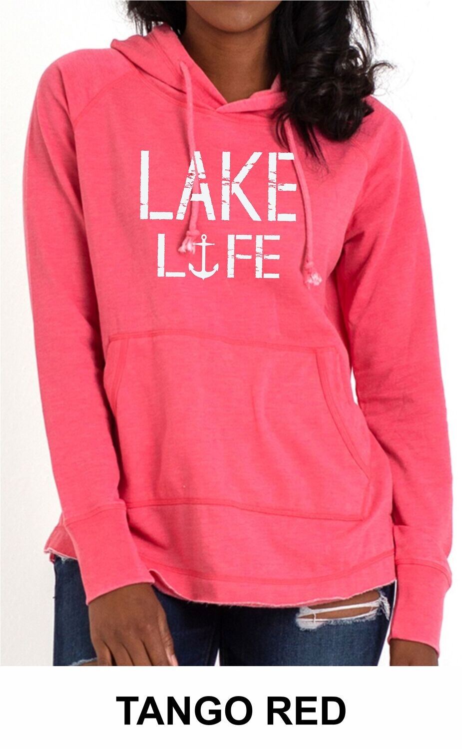 WOMEN'S LIGHTWEIGHT FLEECE TUNIC HOODIE