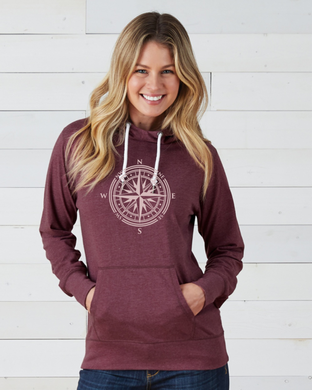 ​​Ladies Funnel Neck Lightweight Hoodie