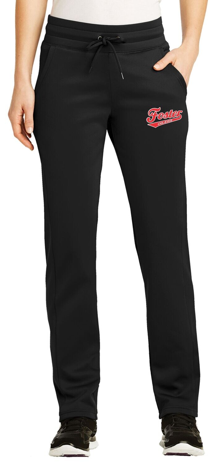OPEN LEG POLY/FLEECE JOGGERS