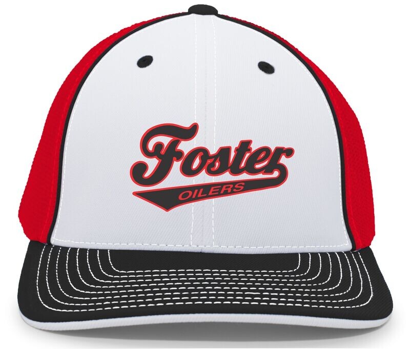 FITTED TRI-COLOR BALLCAP EMBROIDERED