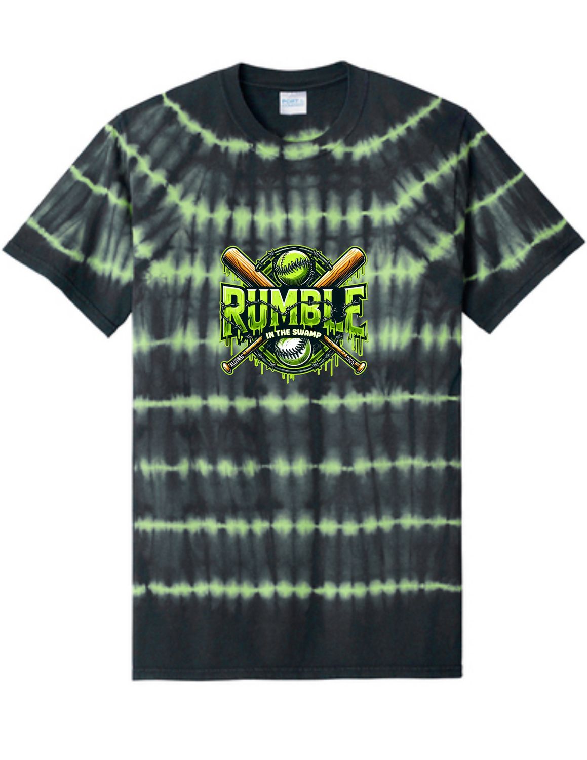 Tie Dye  All Over Stripe T-Shirt