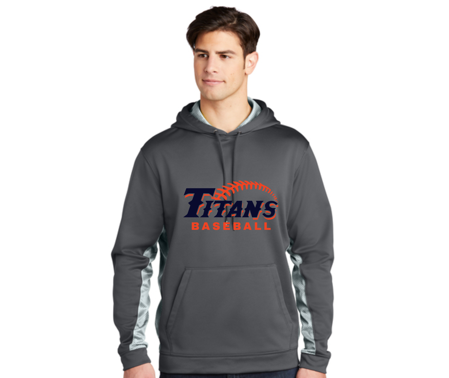 Sport-Wick® CamoHex Fleece Colorblock Hooded Pullover