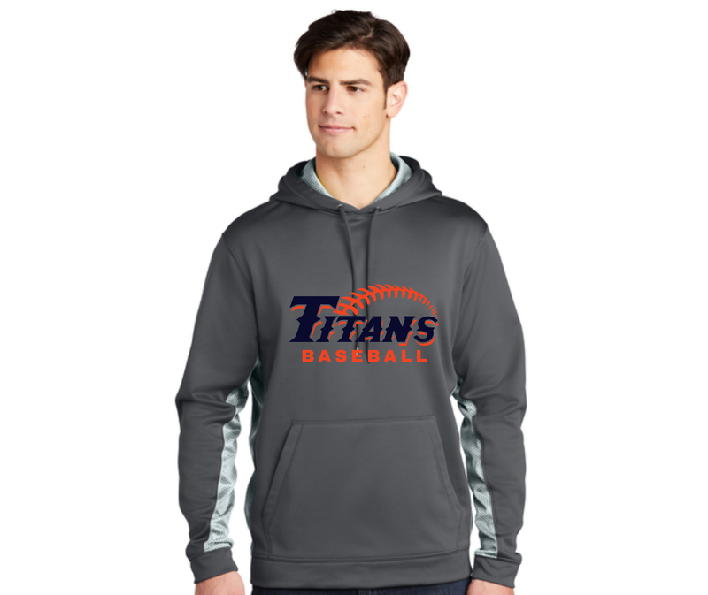 Sport-Wick® CamoHex Fleece Colorblock Hooded Pullover
