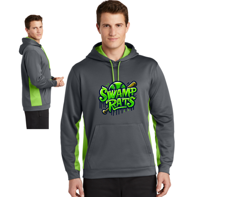 Sport-Tek® Sport-Wick® Fleece Colorblock Hooded Pullover