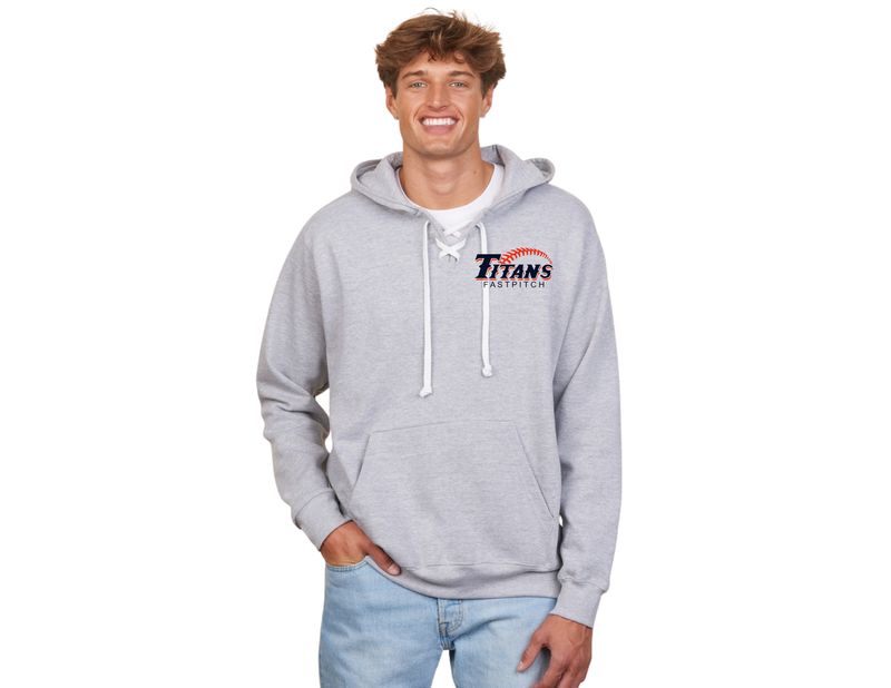 HEAVYWEIGHT LACE UP PULLOVER HOODIE