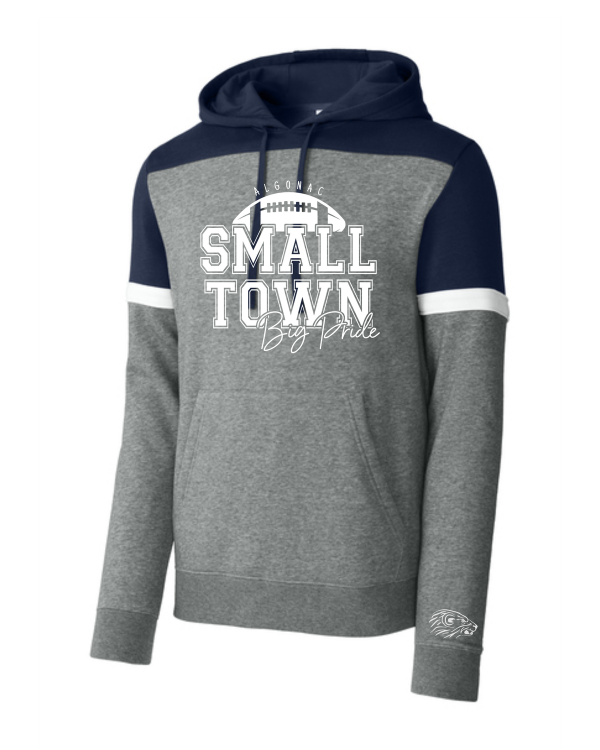 Small Town Pride -Adult Fleece Colorblock Hoodie