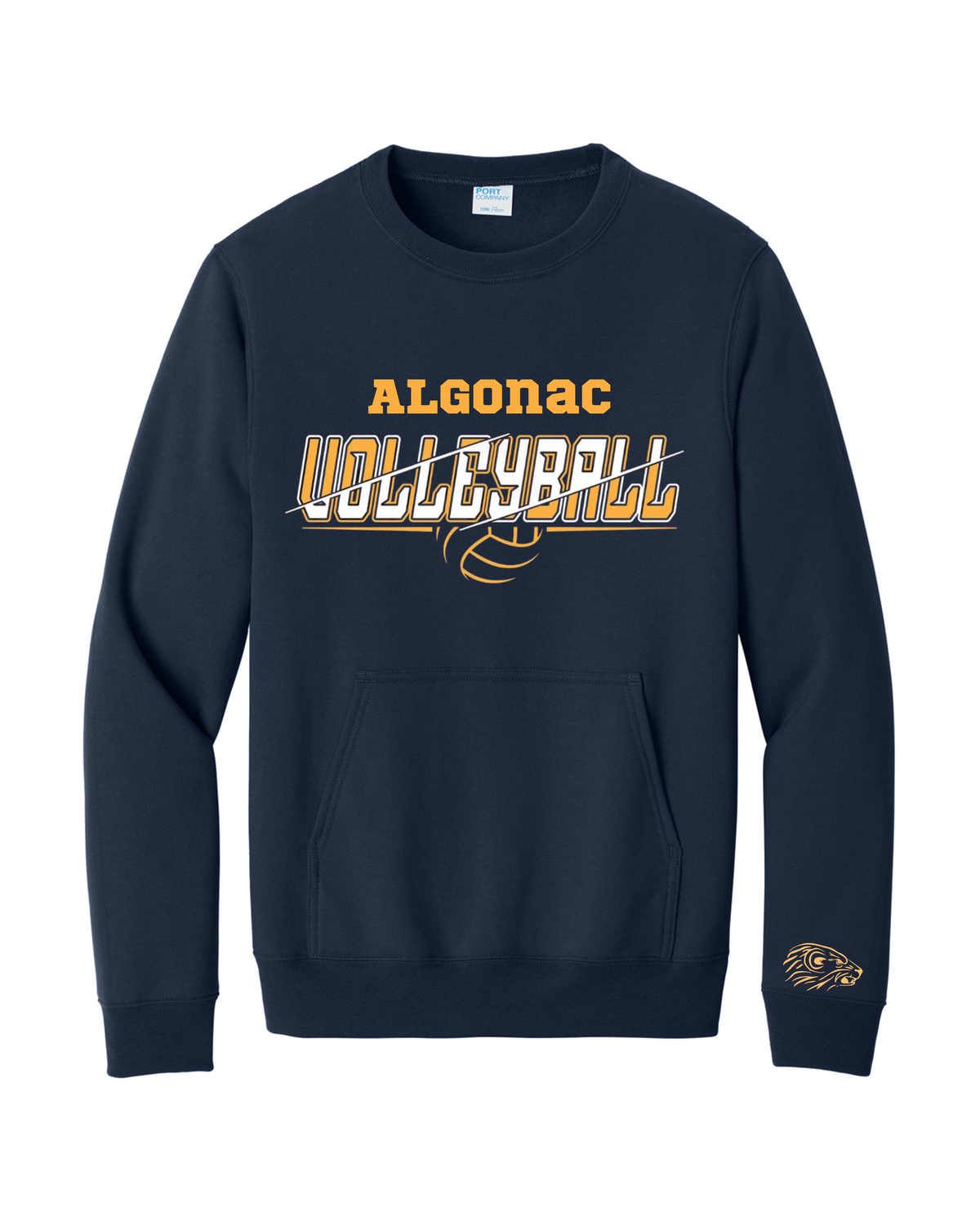 Volleyball Crewneck W/Pocket