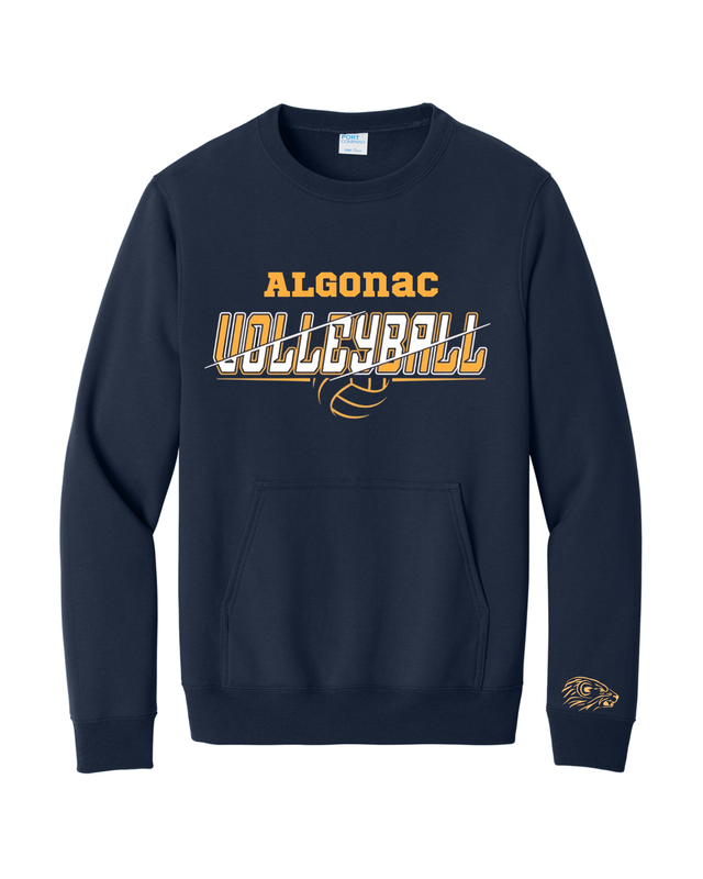 Volleyball Crewneck W/Pocket