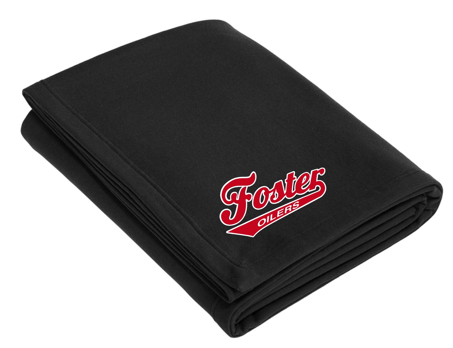 65"x85" FLEECE SWEATSHIRT BLANKET EMBROIDERED