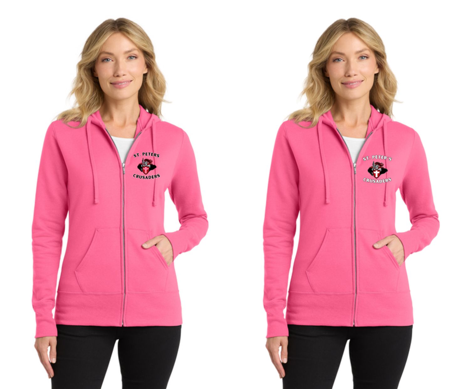 Women's Port & Co™ Women's Core Fleece Full-Zip Hooded Sweatshirt Women's Port & Co™ Women's Core Fleece Full-Zip Hooded Sweatshirt