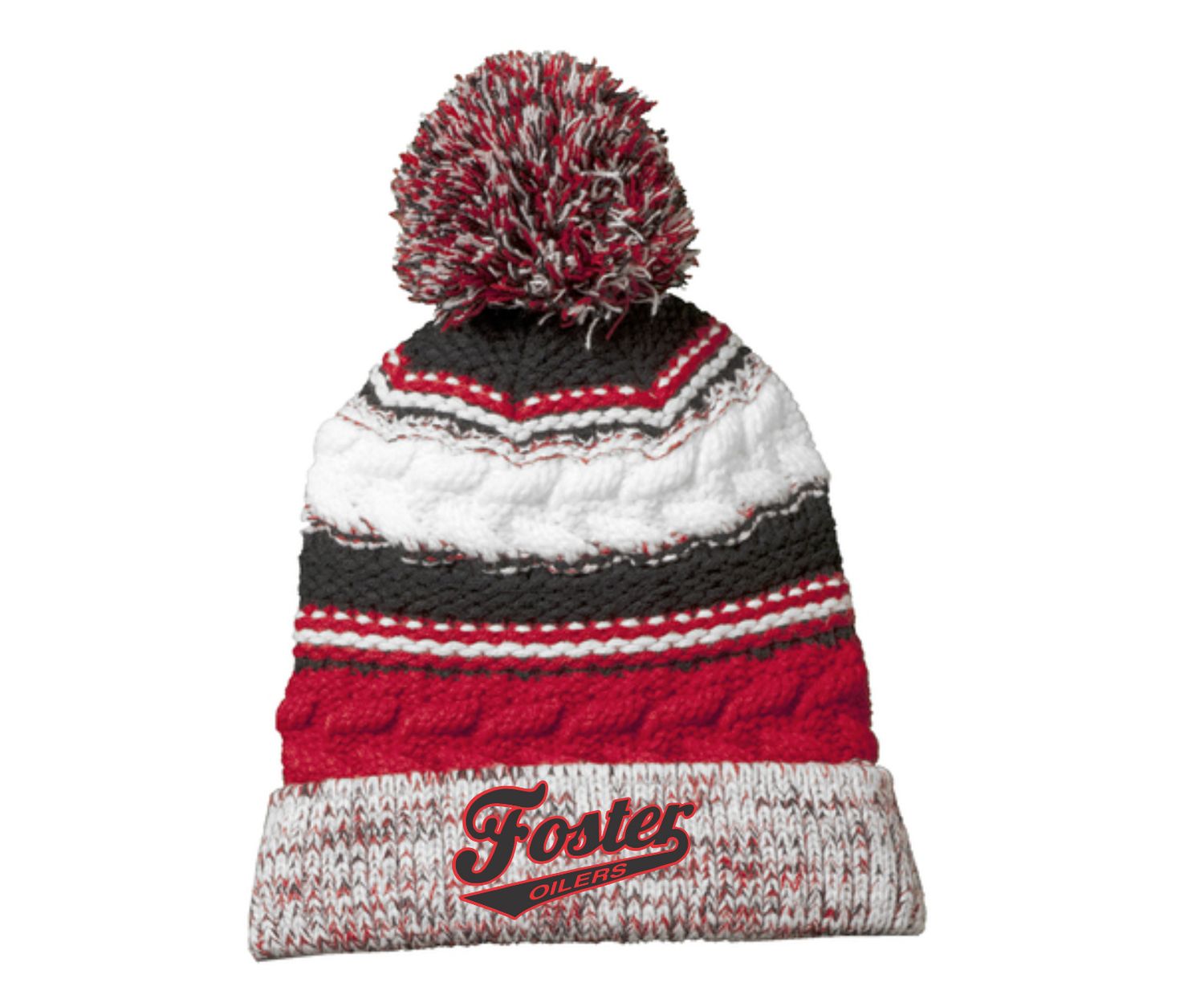 Sport-Tek® Pom Pom Team Beanie (EMBROIDERED)