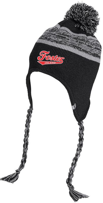 KNIT BEANIE HAT (EMBROIDERED)