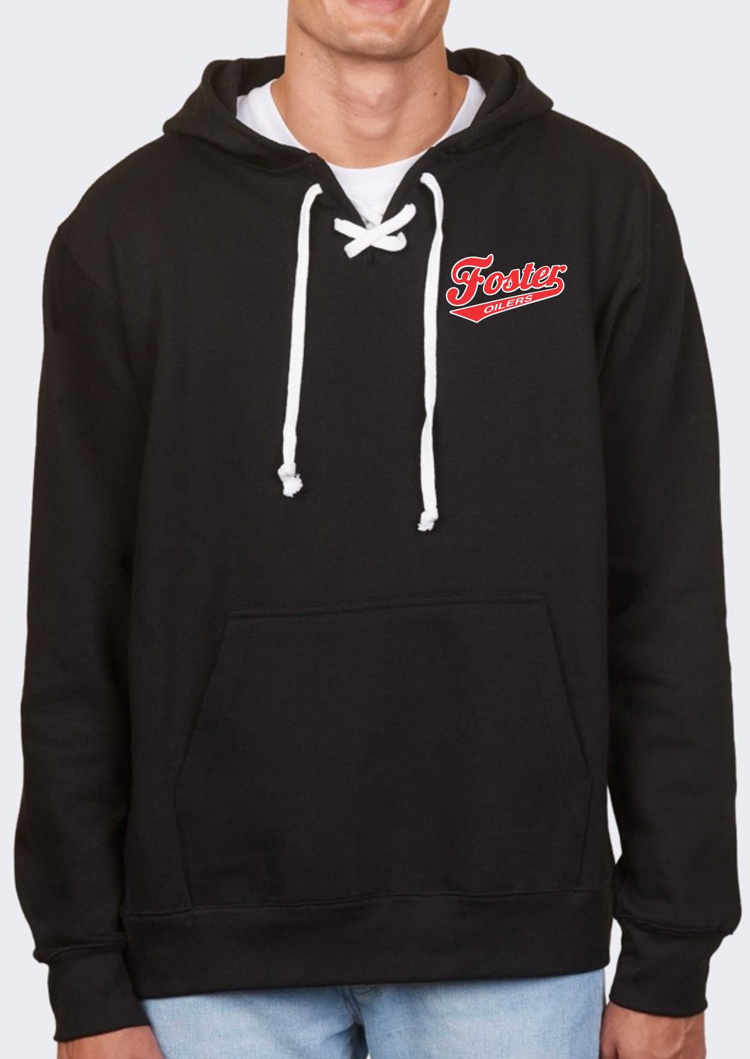 HEAVYWEIGHT LACE UP PULLOVER HOODIE
