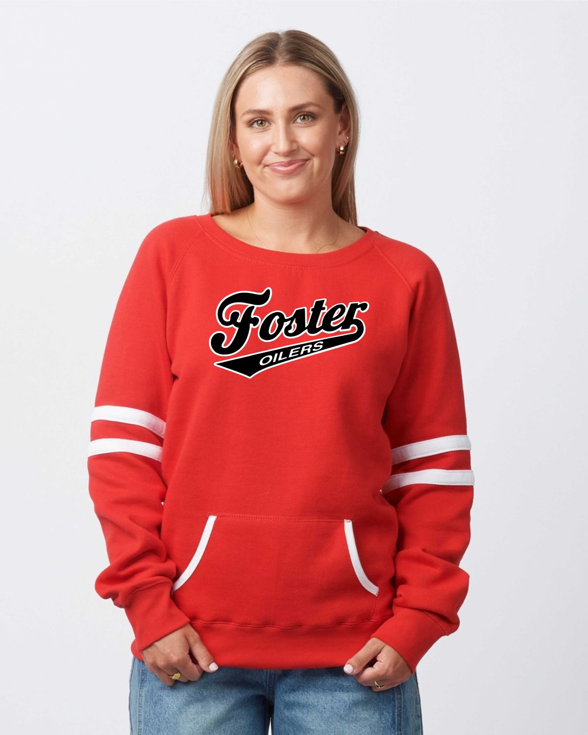 LADIES VARSITY FLEECE PULLOVER