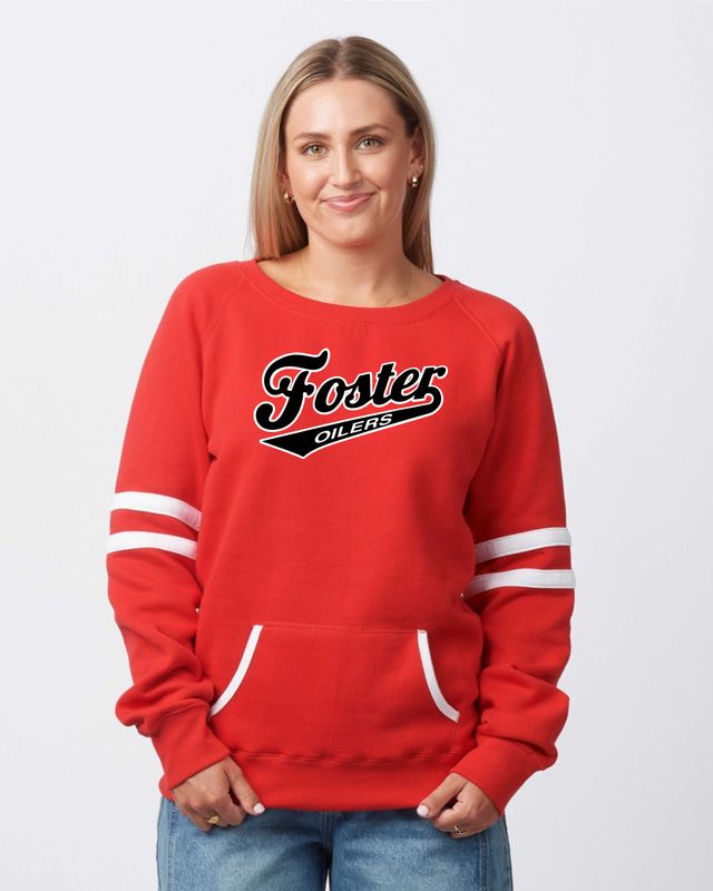 LADIES VARSITY FLEECE PULLOVER