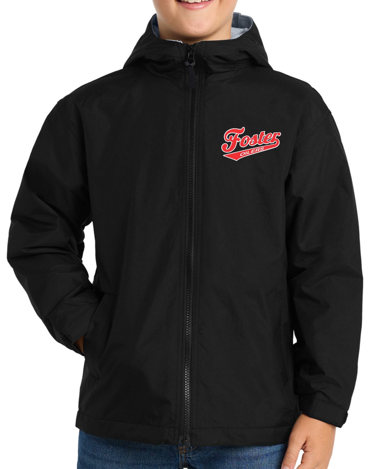 LINED WINDPROOF TEAM JACKET; WATERPROOF