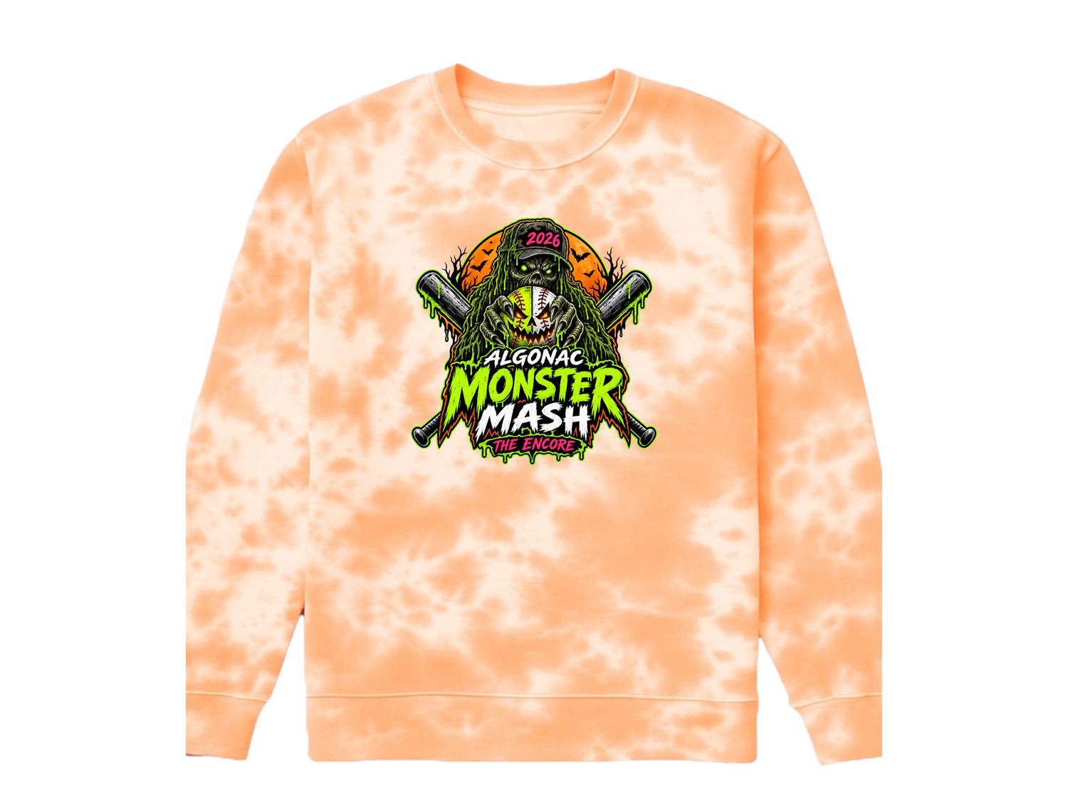 TIE DYE FLEECE CREWNECK SWEATSHIRT(ADULT/YOUTH)