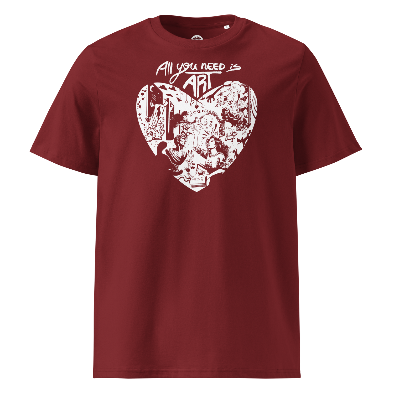 All you need is ART (Solid) - Unisex organic cotton t-shirt