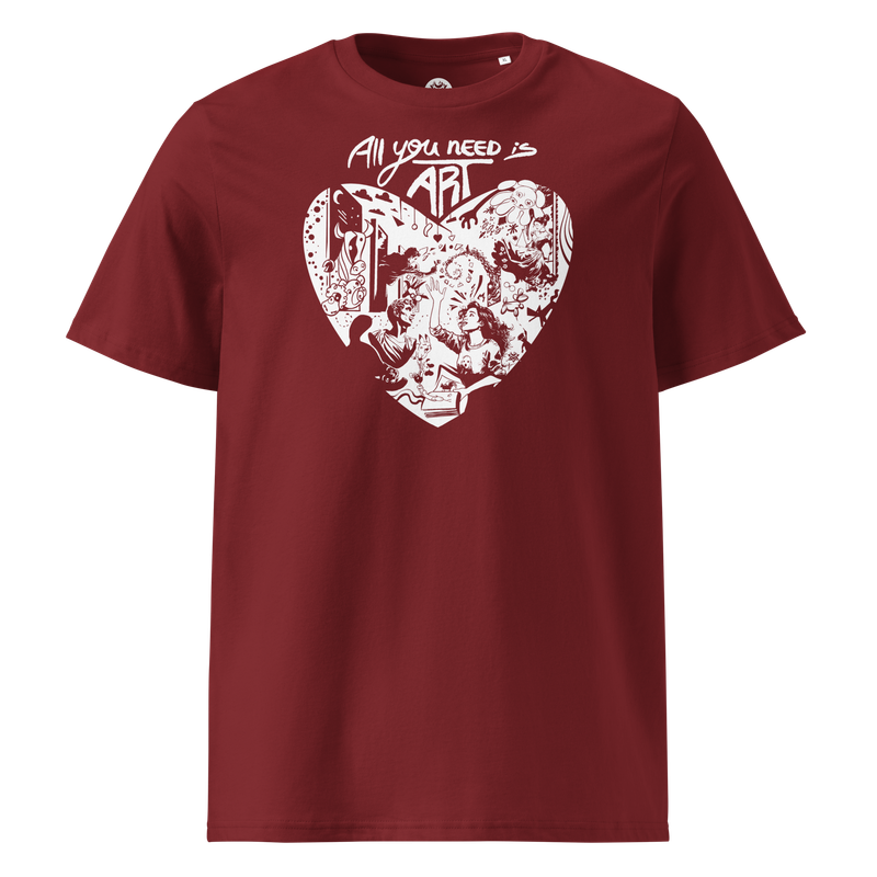 All you need is ART (Solid) - Unisex organic cotton t-shirt