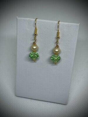 The Tracy Crystal and Pearl Earrings