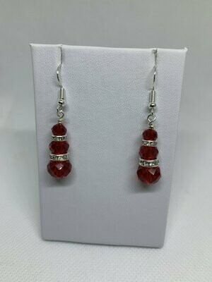 The Judy Red Jade Earring