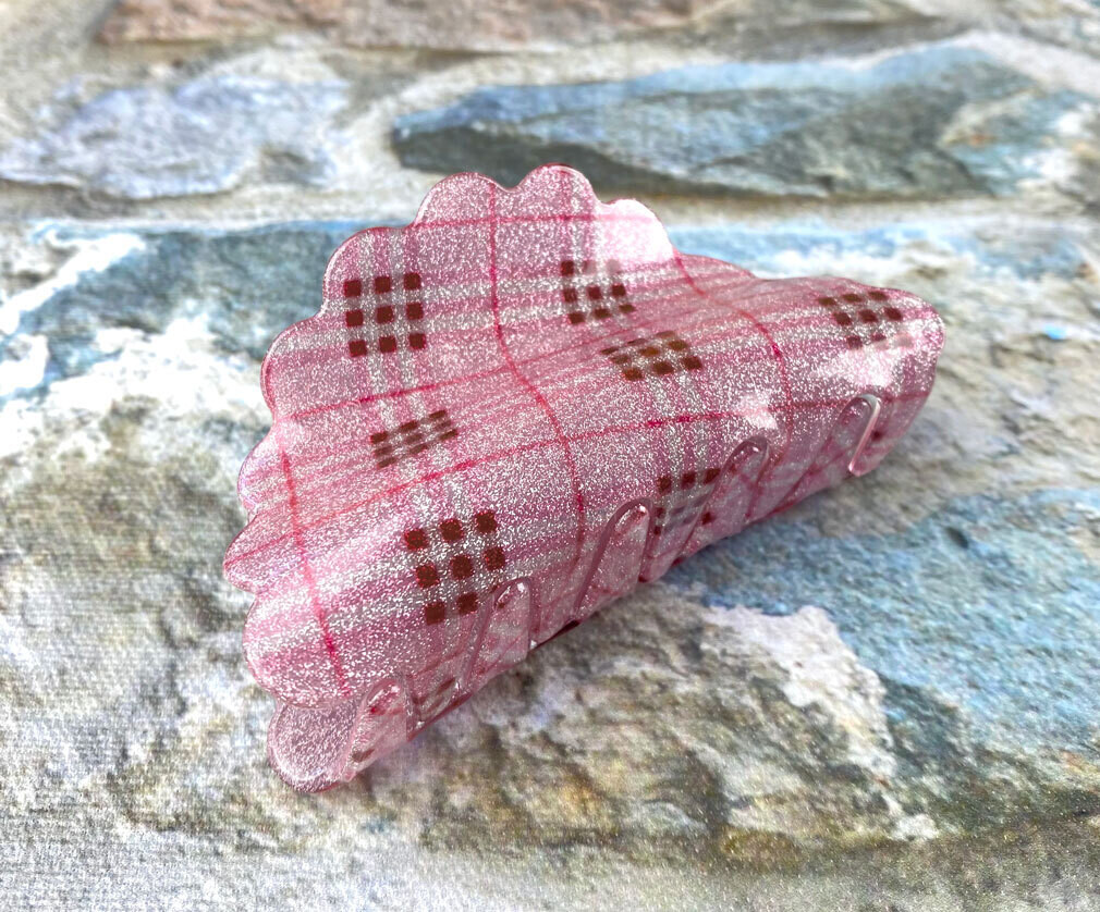 Hiusklipsi - pituus 9cm - Vaaleanpunainen