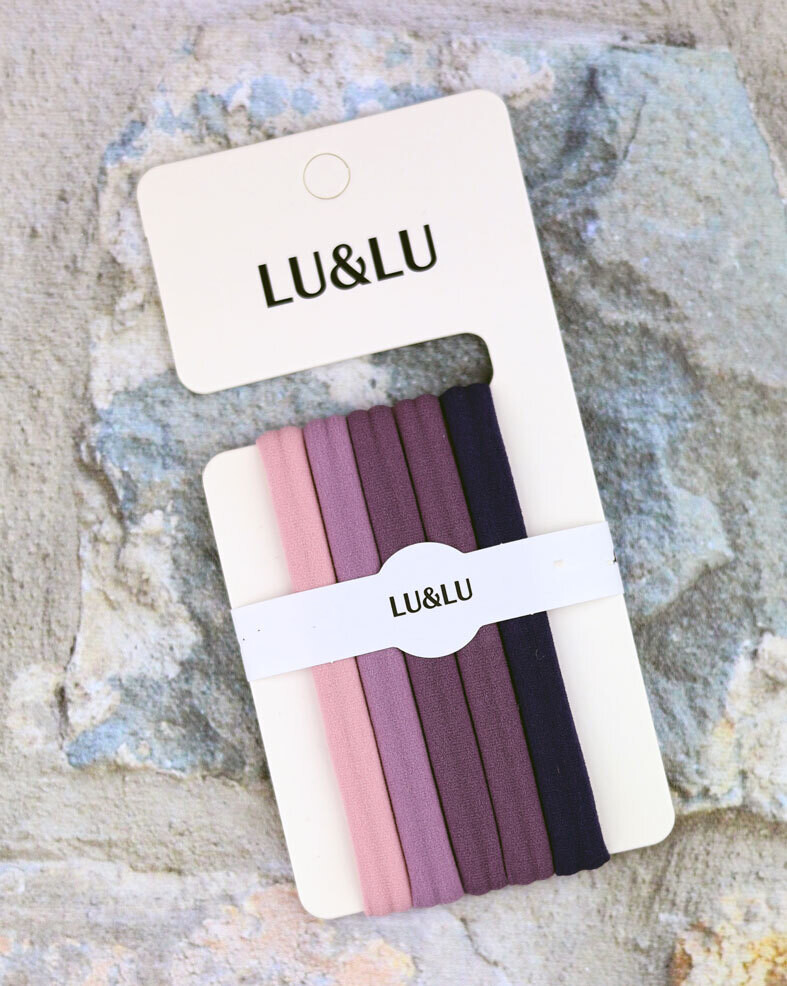 Hiuslenkki - 5kpl paketti - Violetit