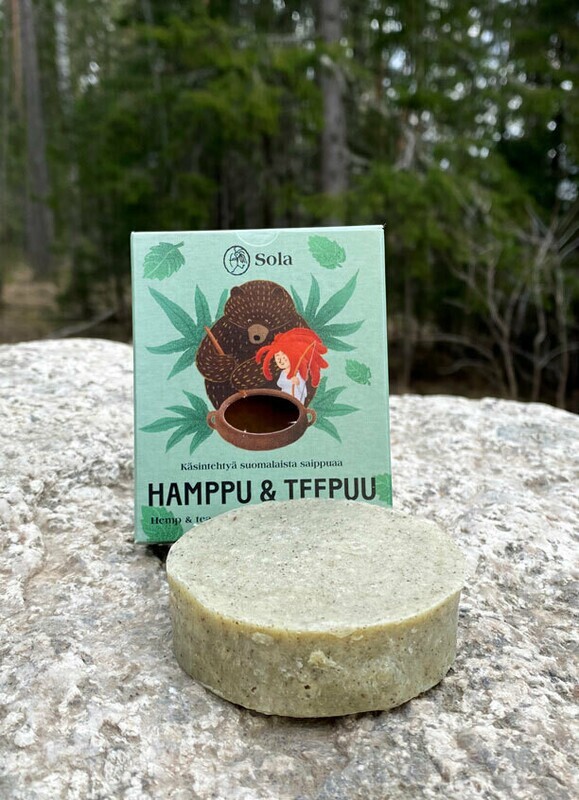 Hamppu & Teepuu - ekologinen saippua 60g Hamppu & Teepuu - ekologinen saippua 60g