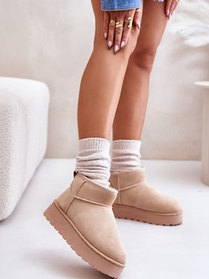 Platform talvikengät - beige