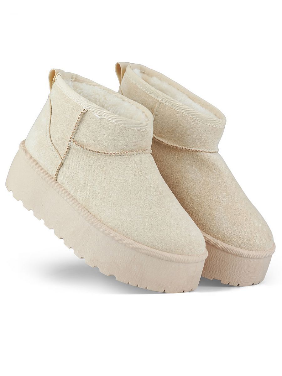 Paksupohjaiset talvikengät - beige