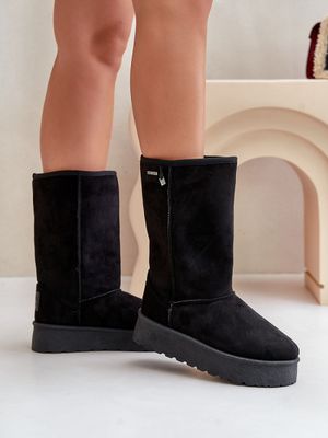 Snow boots talvikengät - musta