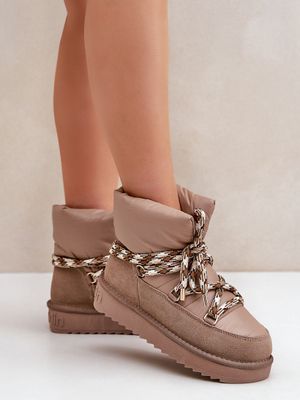 Snow Boots nilkkurit - beige