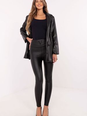Classic wetlook leggins Soft - musta