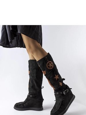 Mustat Pocha boots saappaat - Solea