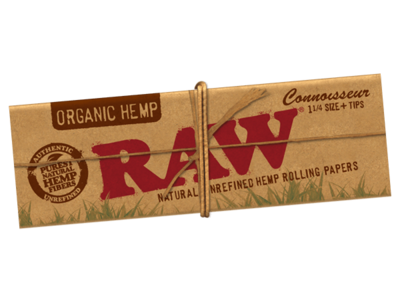 RAW Papers Connoisseur Slim + Tips Organic 