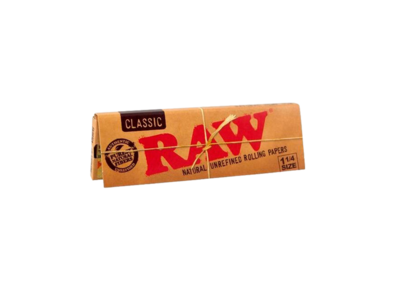 Raw 1 1/4 Rolling Papers Single Pack 50 Leaves