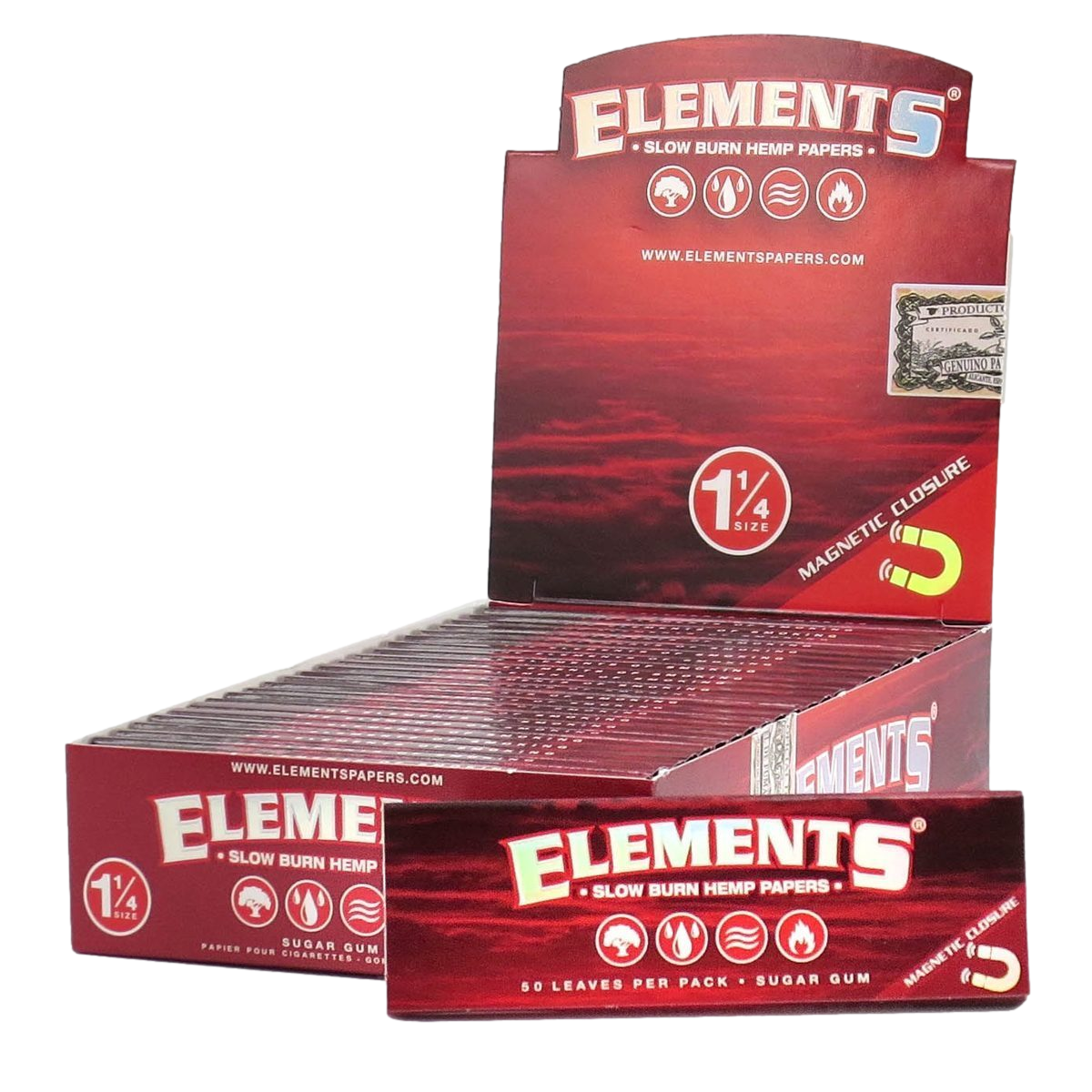 Elements Rolling Papers 1 1/4 Ultra Thin Magnetic