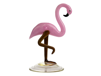 Daniels Glass Art Flamingo Dry Pipe