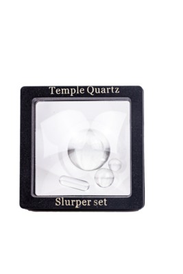 Temple Quartz Clear Marble Set