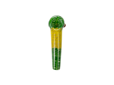 Daniels Glass Art Yellow & Green German Spoon