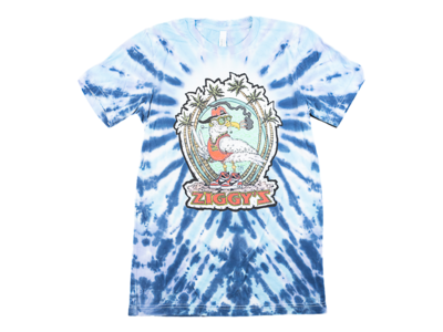 Steven Z-Gull Blue Stripe Tie Dye T-Shirt 