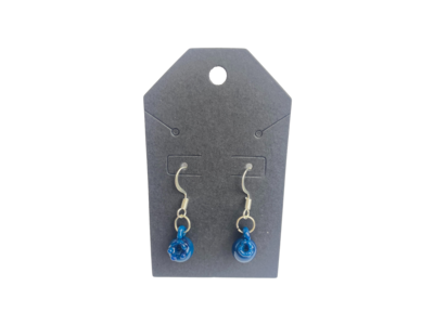 Sumuji Glass Blue Spruce Blueberry Earrings