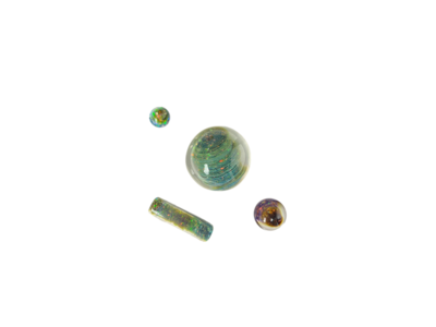 Miyagi Glass Crushed Opal Slurper Set 4pc.