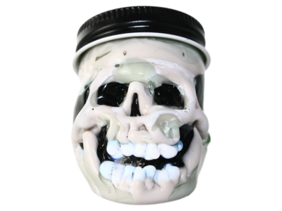 Boehme Glass Skeleton / Joker Top Jar