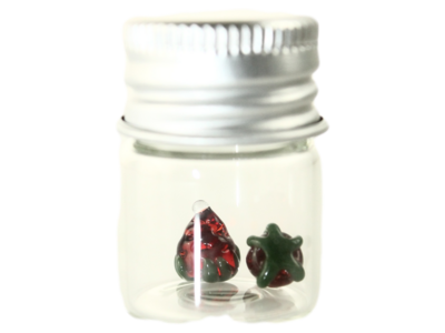 Sumuji Glass Strawberry Pearl Jar 2pk. 