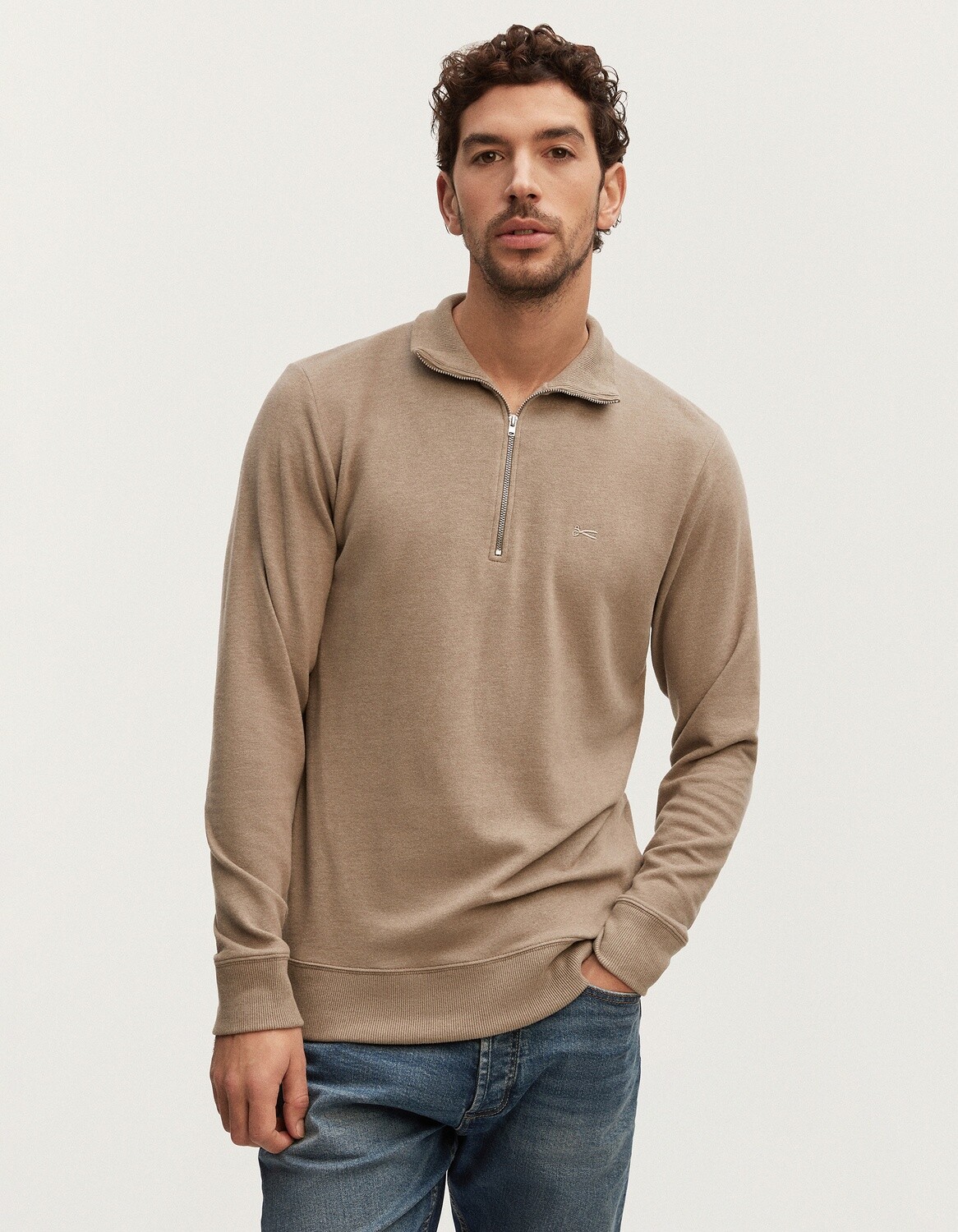Denham Roger Half Zip Trui
