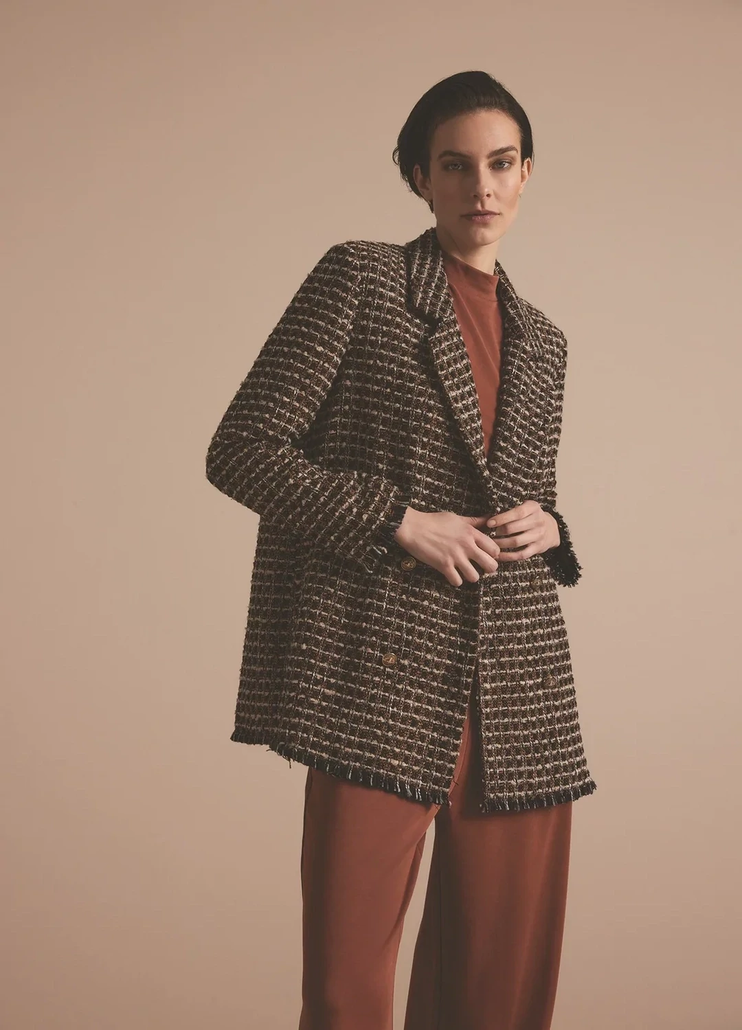 Summum Halflange Tweed Jas