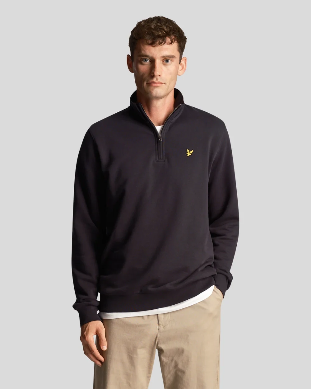 Lyle &amp; Scott Quarter Zip Sweater